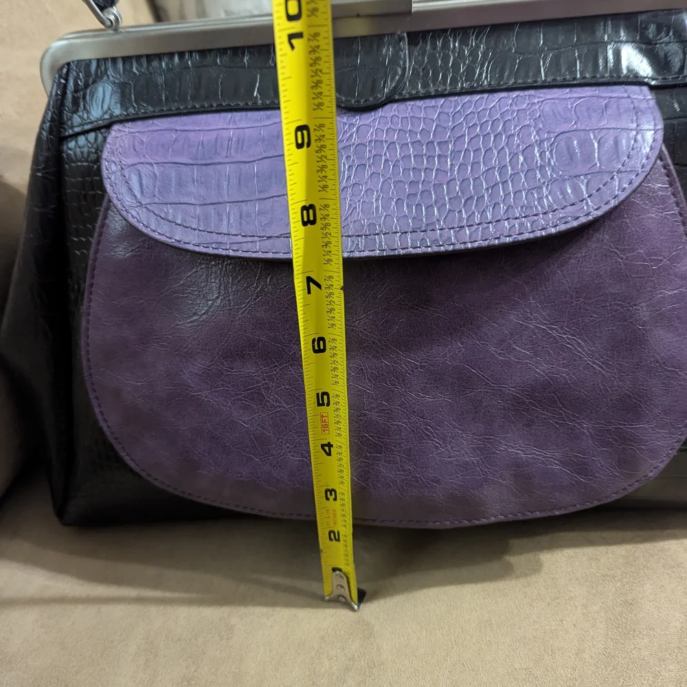 Apt. 9 Black and Purple Satchel